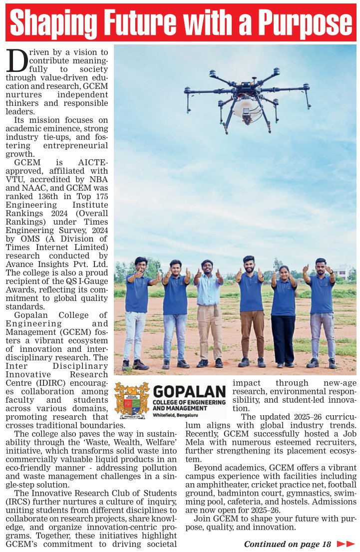 Gopalan -Contd on Back Page